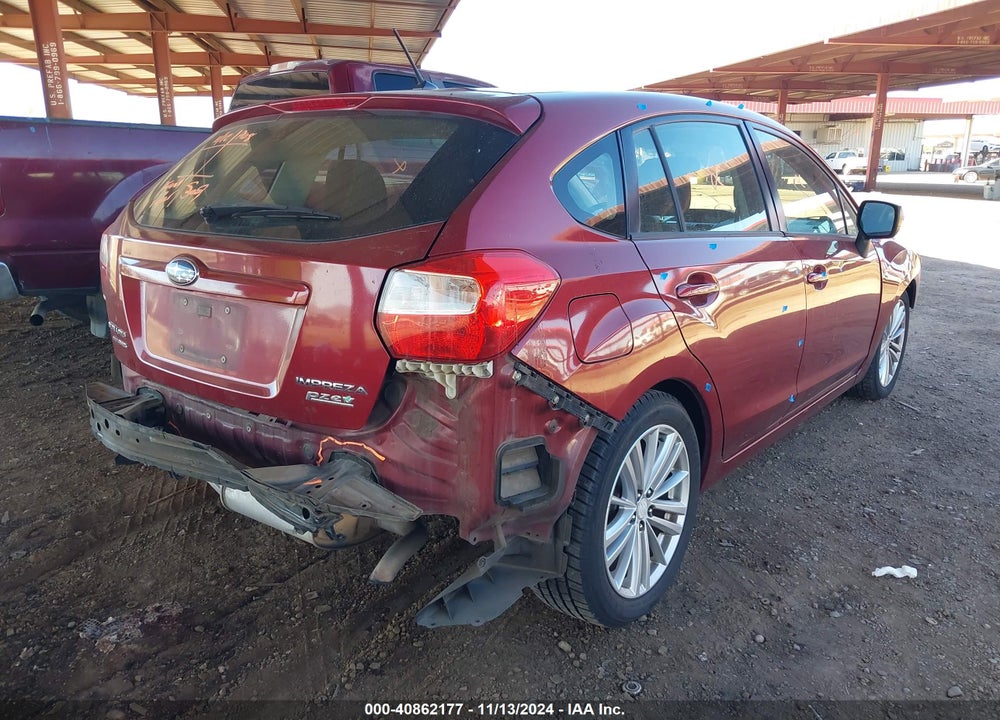 2012 SUBARU IMPREZA 2.0I PREMIUM VIN: JF1GPAD65CH225945
