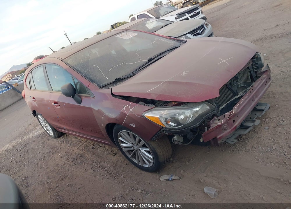 2012 SUBARU IMPREZA 2.0I PREMIUM VIN: JF1GPAD65CH225945