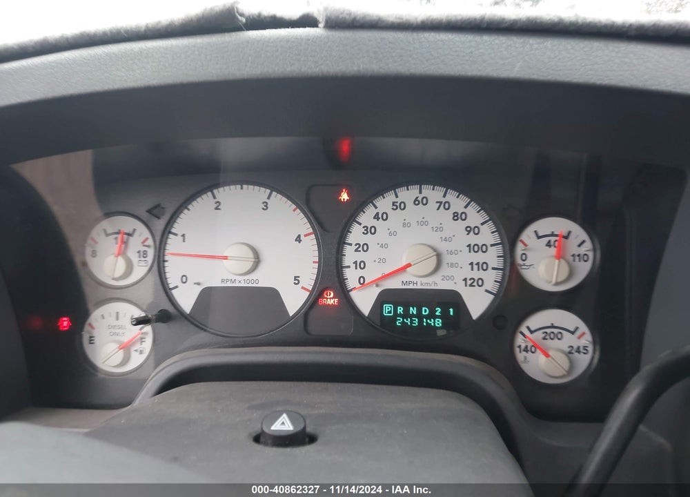2006 DODGE RAM 2500 SLT/SPORT VIN: 3D7KS28C96G196401