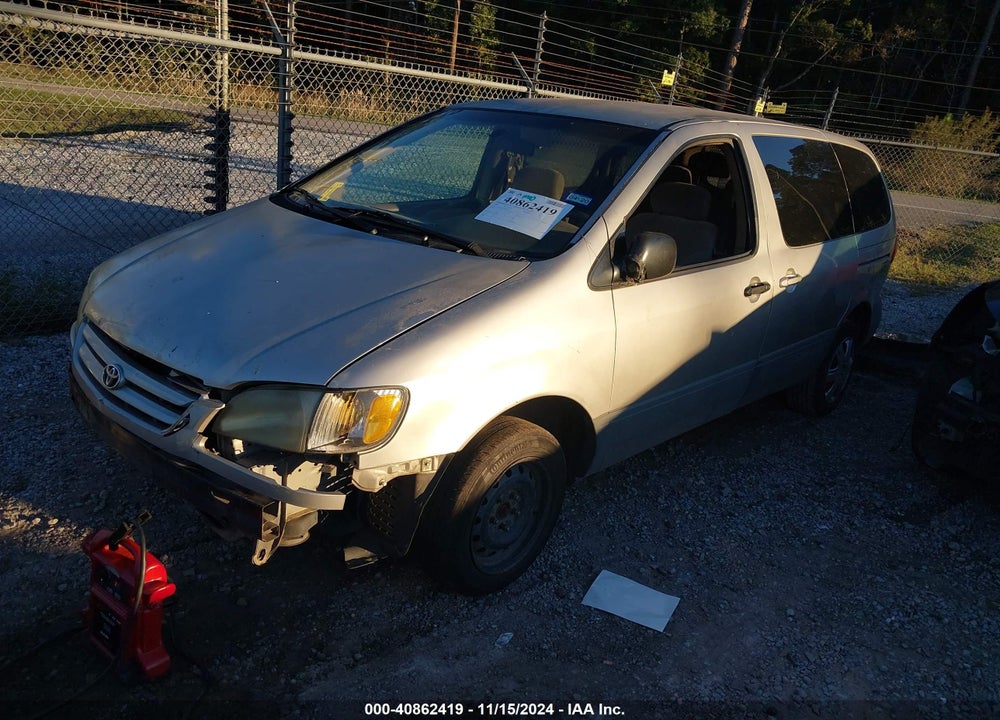 2001 TOYOTA SIENNA CE VIN: 4T3ZF19C81U398435
