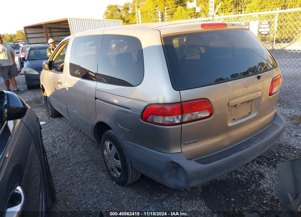 2001 TOYOTA SIENNA CE VIN: 4T3ZF19C81U398435