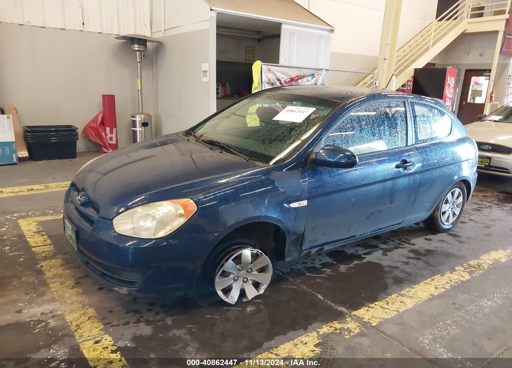 2008 HYUNDAI ACCENT GS VIN: KMHCM36C88U068258