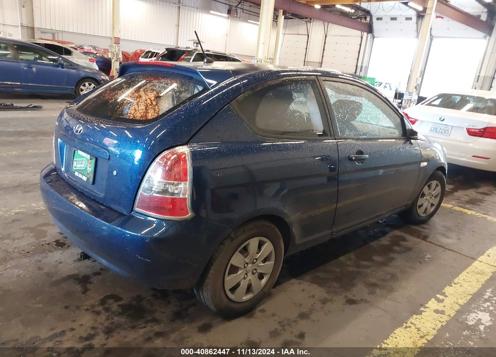 2008 HYUNDAI ACCENT GS VIN: KMHCM36C88U068258