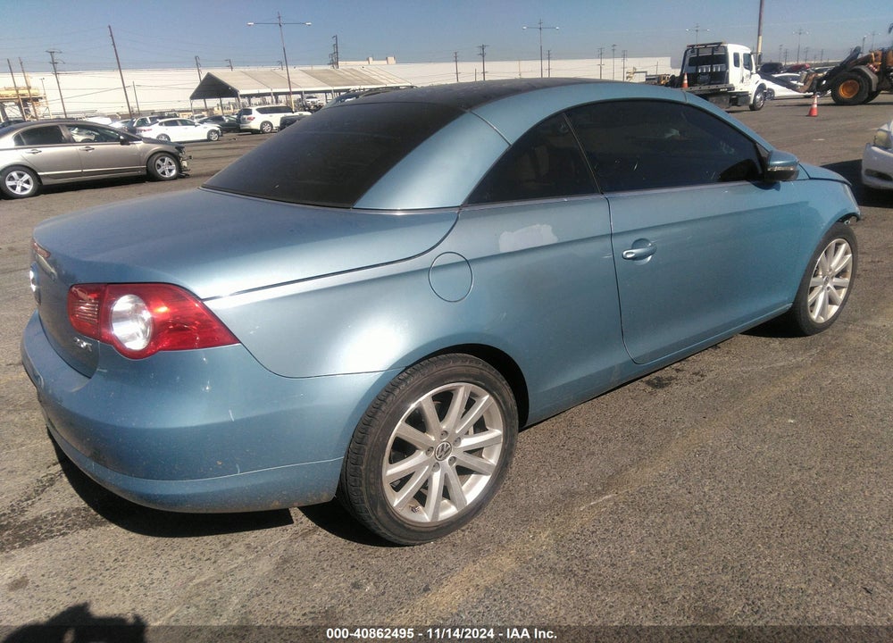 2009 VOLKSWAGEN EOS KOMFORT VIN: WVWBA71F69V006838