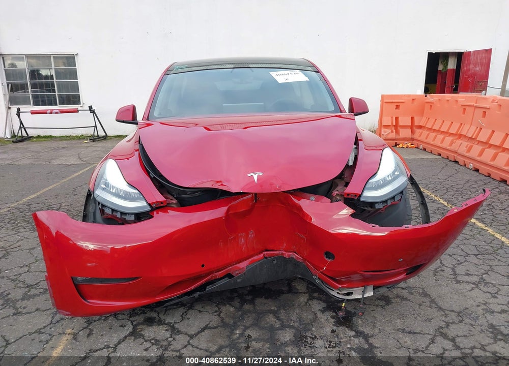 2021 TESLA MODEL Y LONG RANGE DUAL MOTOR ALL-WHEEL DRIVE VIN: 5YJYGAEE4MF200475