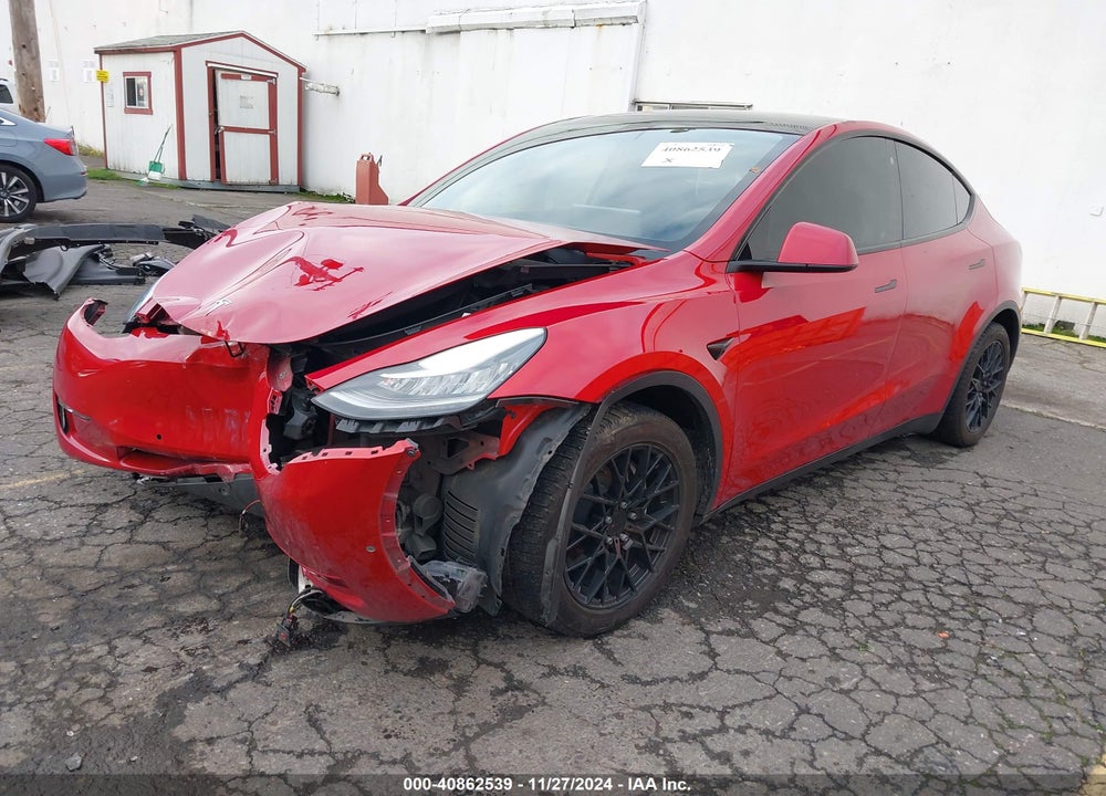 2021 TESLA MODEL Y LONG RANGE DUAL MOTOR ALL-WHEEL DRIVE VIN: 5YJYGAEE4MF200475