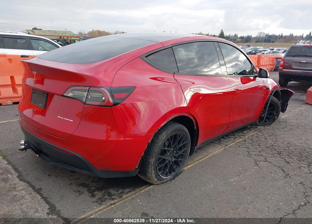 2021 TESLA MODEL Y LONG RANGE DUAL MOTOR ALL-WHEEL DRIVE VIN: 5YJYGAEE4MF200475