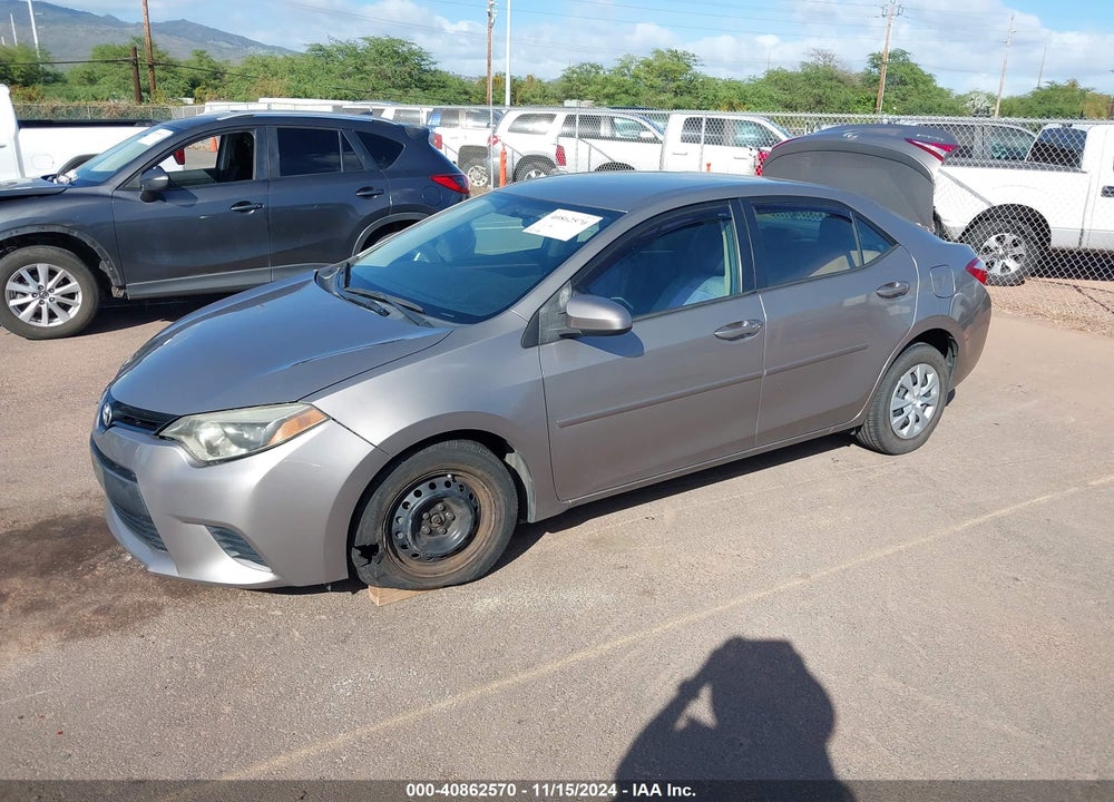 2014 TOYOTA COROLLA LE ECO/LE ECO PLUS/LE ECO PREMIUM VIN: 5YFBPRHE9EP037828