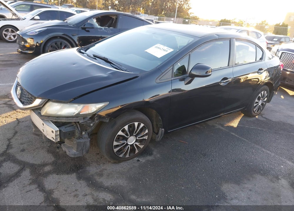 2013 HONDA CIVIC LX VIN: 19XFB2F57DE283965