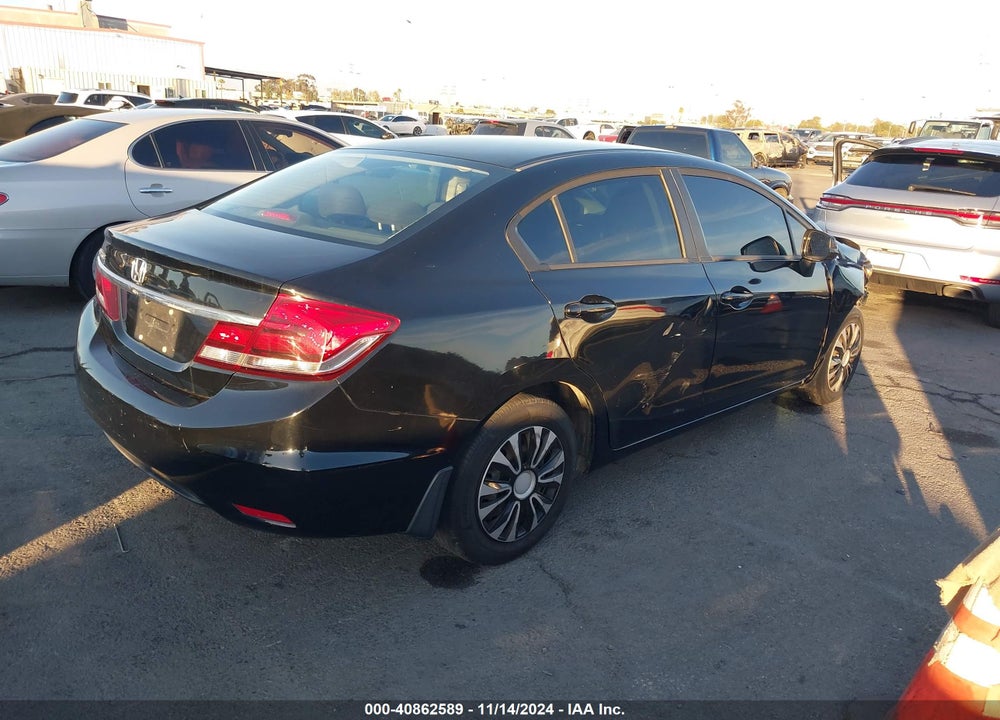 2013 HONDA CIVIC LX VIN: 19XFB2F57DE283965