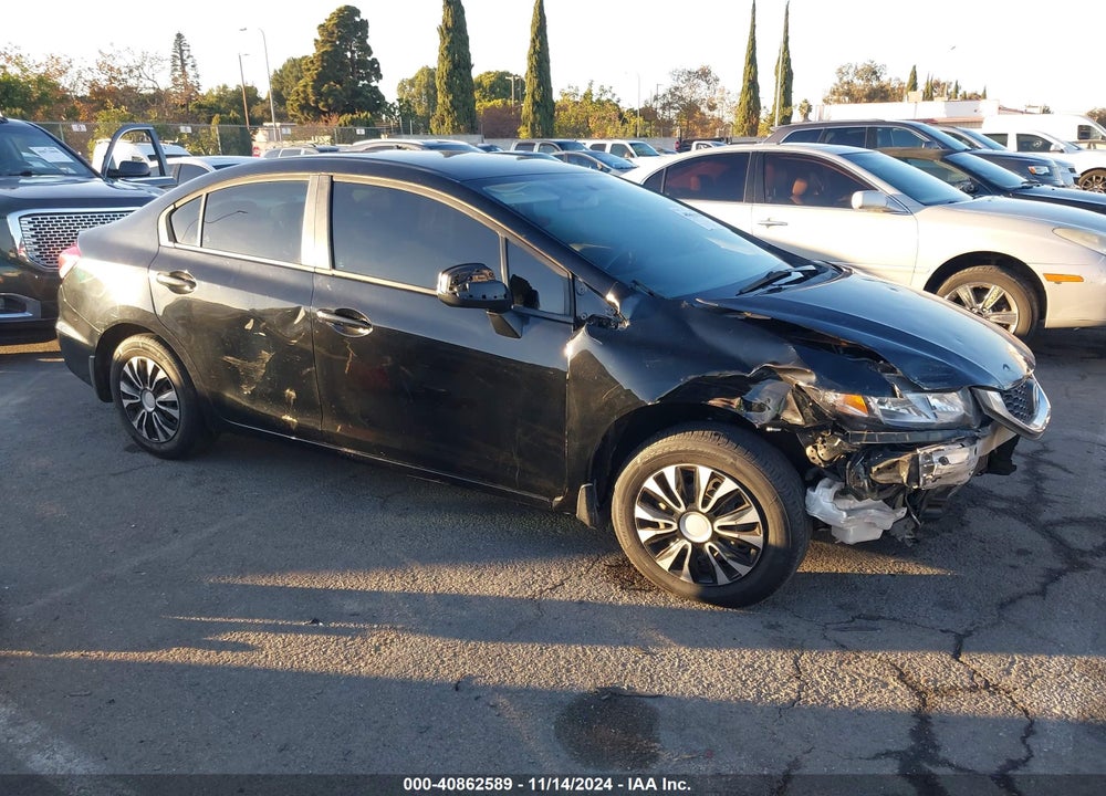 2013 HONDA CIVIC LX VIN: 19XFB2F57DE283965