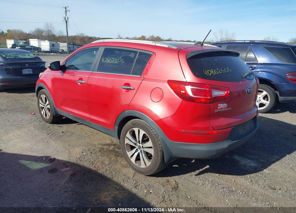 2013 KIA SPORTAGE EX VIN: KNDPCCA22D7473144