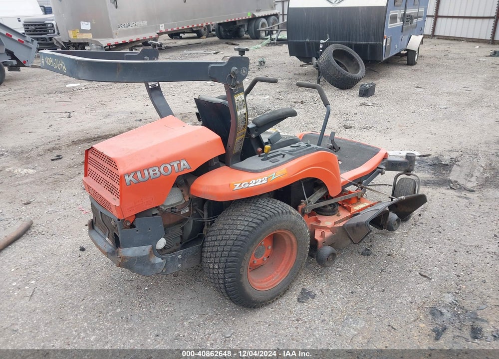 2009 KUBOTA ZG222 MOWER VIN: 12868