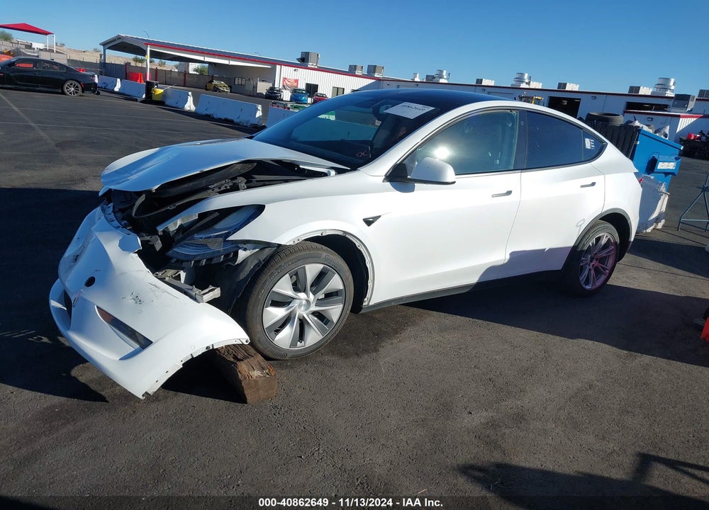 2021 TESLA MODEL Y LONG RANGE DUAL MOTOR ALL-WHEEL DRIVE VIN: 5YJYGDEE7MF094346
