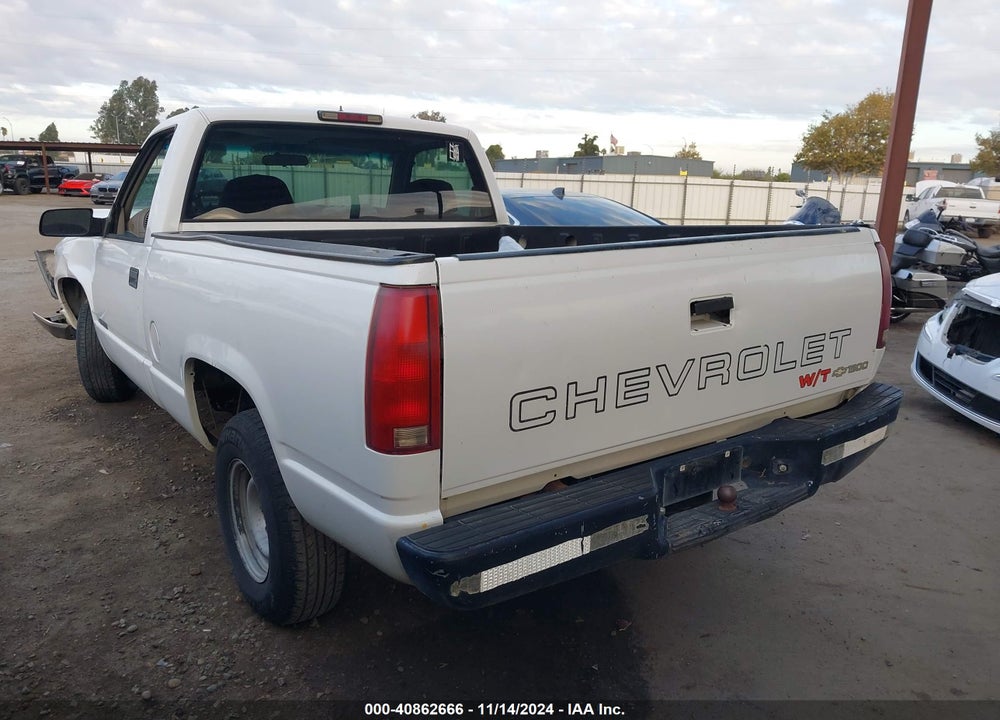 1997 CHEVROLET C1500 FLEETSIDE W/T VIN: 1GCEC14WXVZ130047