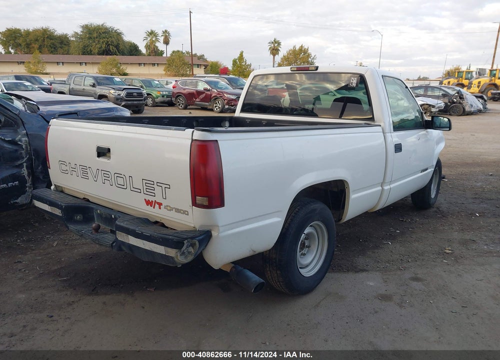 1997 CHEVROLET C1500 FLEETSIDE W/T VIN: 1GCEC14WXVZ130047