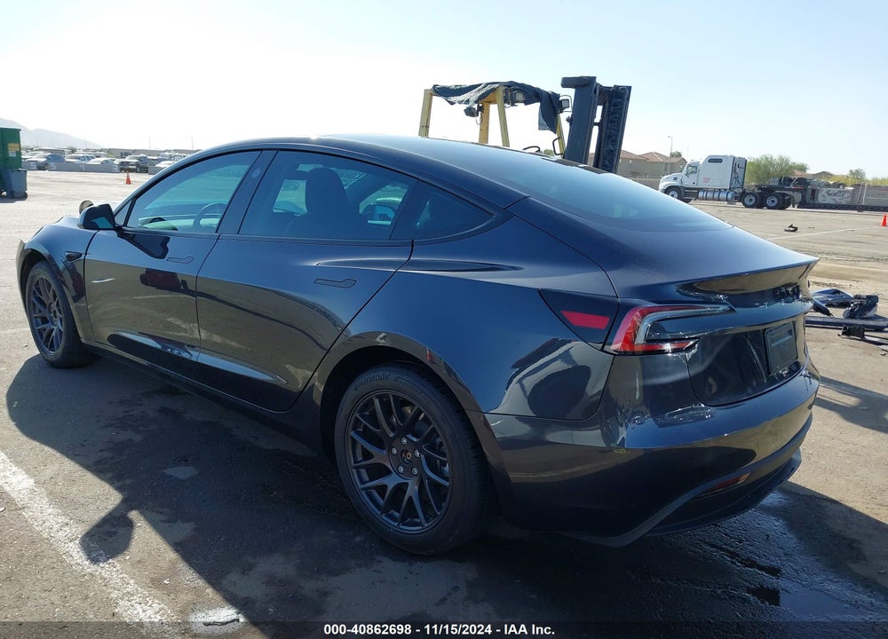 2024 TESLA MODEL 3 REAR-WHEEL DRIVE VIN: 5YJ3E1EA6RF727891