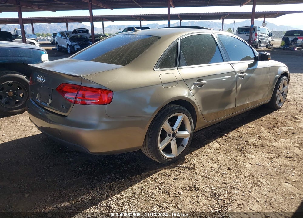 2010 AUDI A4 2.0T PREMIUM VIN: WAUAFAFL0AN012791