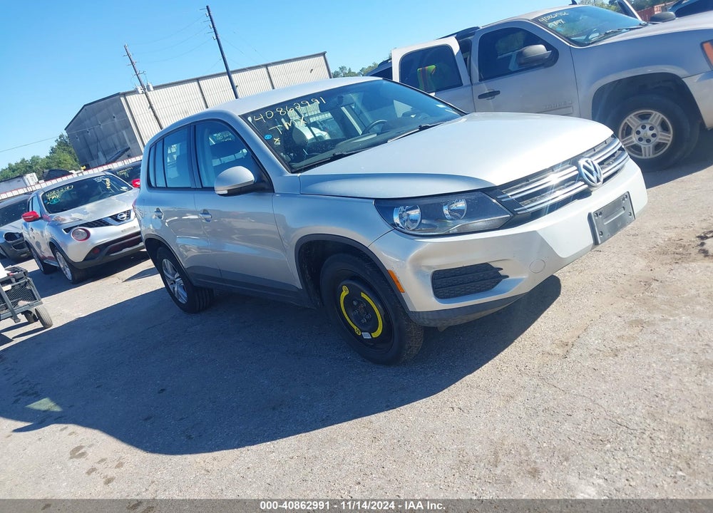 2012 VOLKSWAGEN TIGUAN S VIN: WVGAV7AX8CW597809