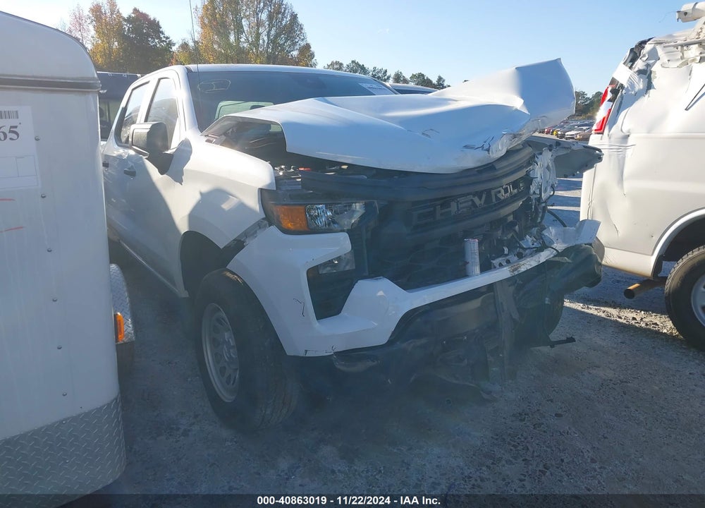 2023 CHEVROLET SILVERADO 1500 4WD SHORT BED WT VIN: 1GCPDAEK7PZ203847