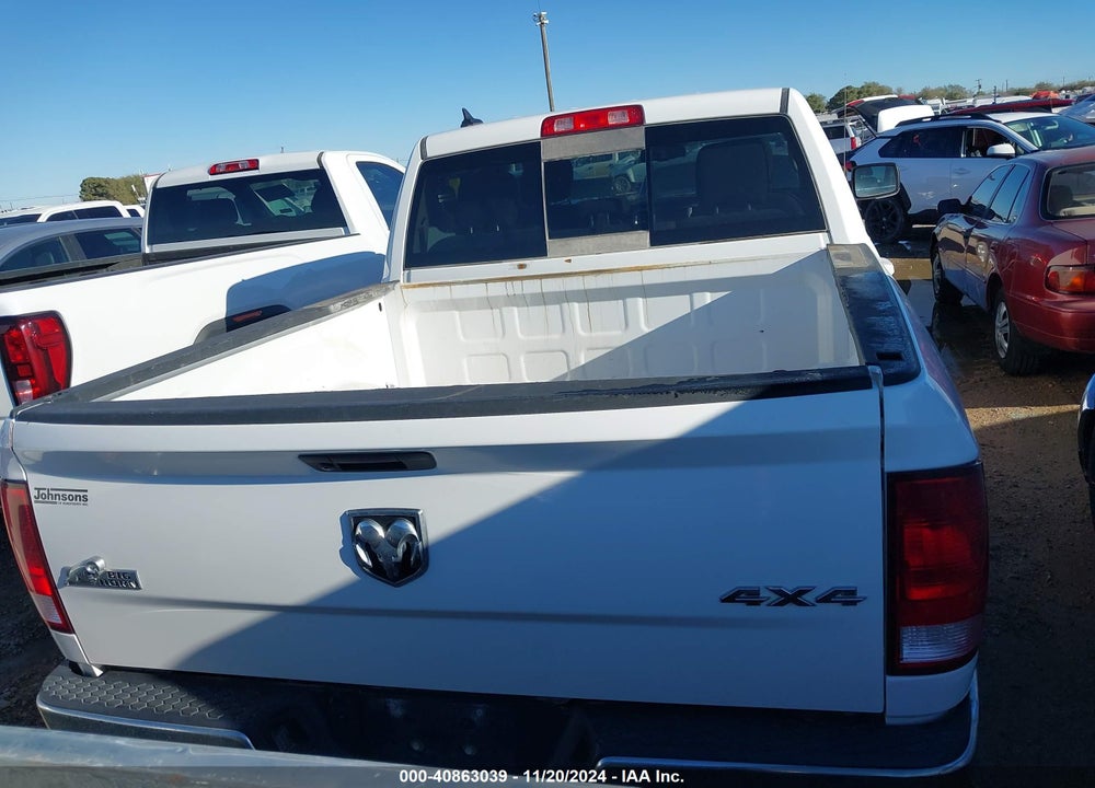 2019 RAM 1500 CLASSIC BIG HORN 4X4 5'7 BOX VIN: 1C6RR7LT3KS520736