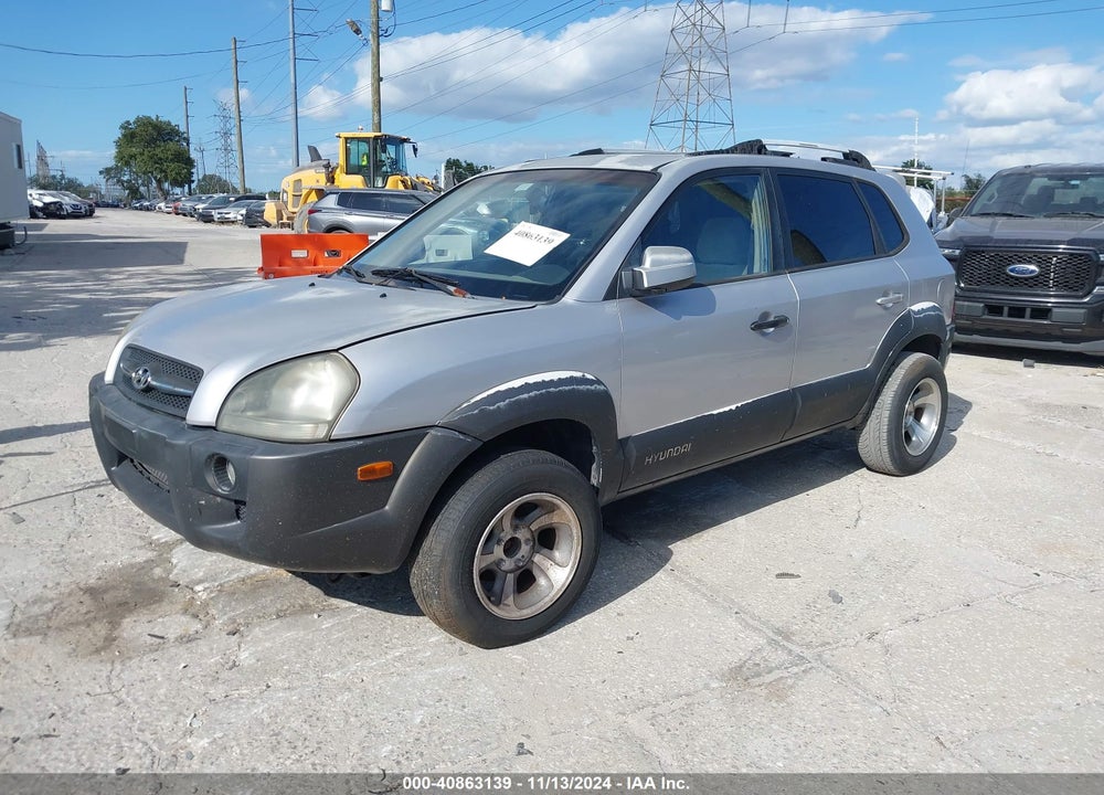 2005 HYUNDAI TUCSON GLS/LX VIN: KM8JN12D75U115881