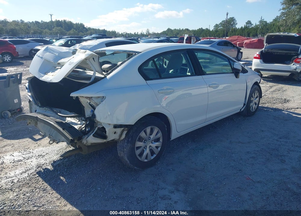 2012 HONDA CIVIC LX VIN: 19XFB2F57CE071713