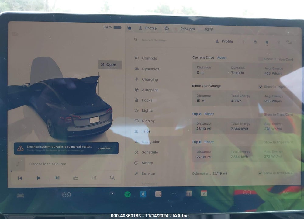 2023 TESLA MODEL 3 LONG RANGE DUAL MOTOR ALL-WHEEL DRIVE VIN: 5YJ3E1EB2PF686312