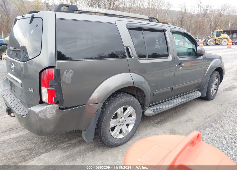 2005 NISSAN PATHFINDER LE VIN: 5N1AR18W25C771800