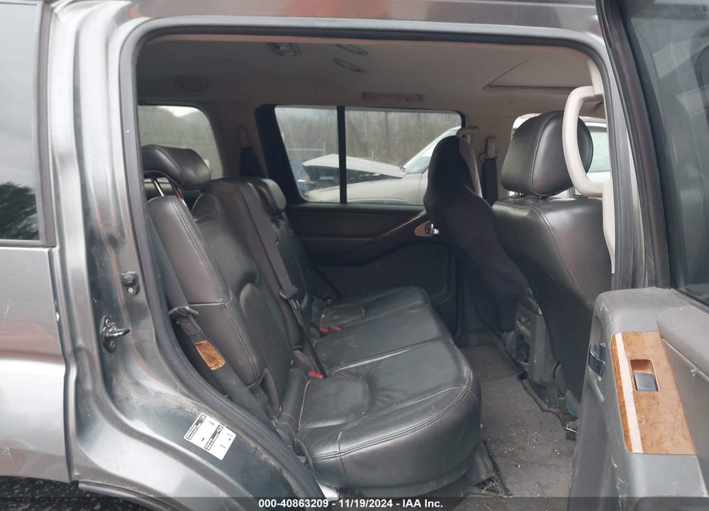 2005 NISSAN PATHFINDER LE VIN: 5N1AR18W25C771800
