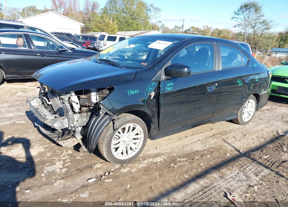 2021 MITSUBISHI MIRAGE G4 CARBONITE EDITION/ES/LE VIN: ML32FUFJ9MHF04767