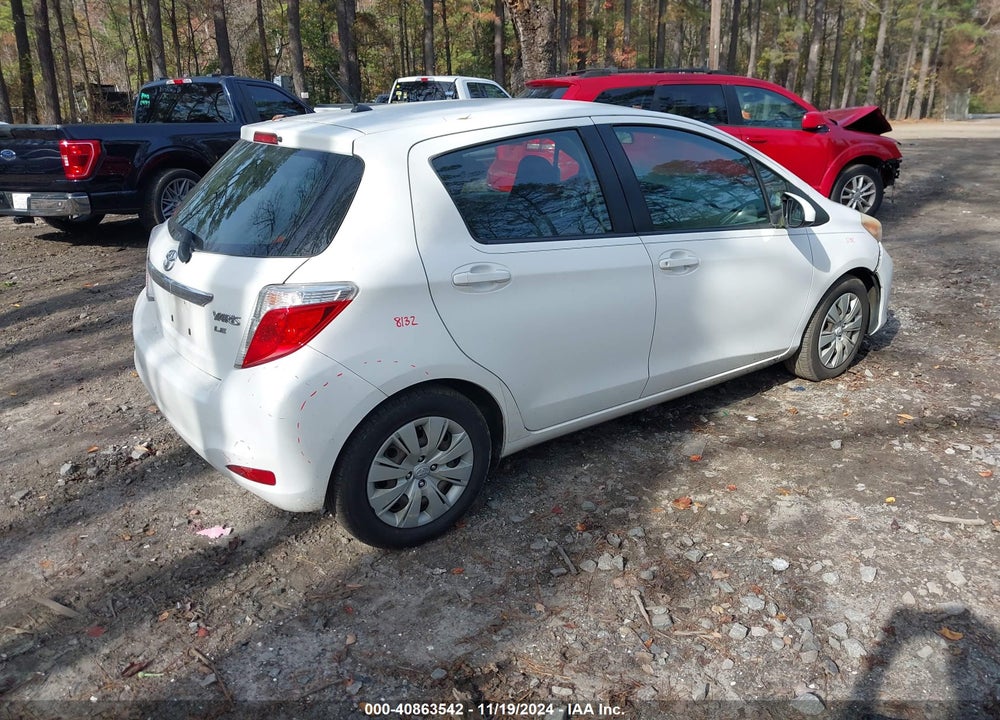 2012 TOYOTA YARIS LE VIN: JTDKTUD30CD512902