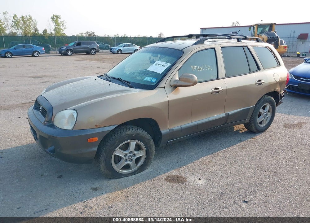 2004 HYUNDAI SANTA FE GLS VIN: KM8SC73D74U778653