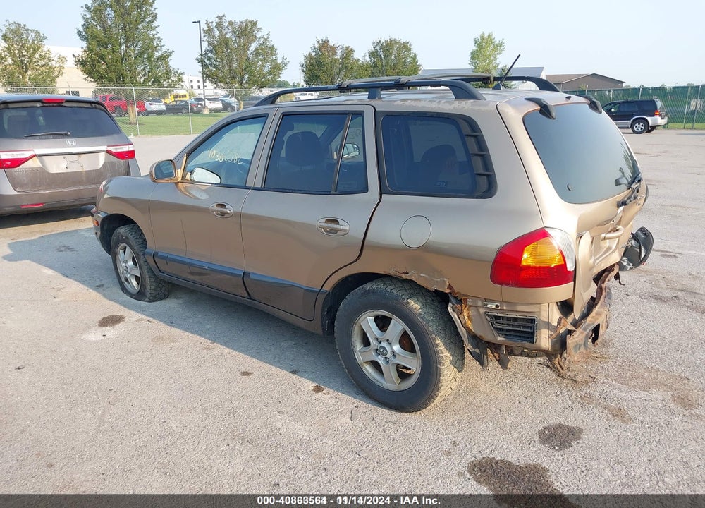 2004 HYUNDAI SANTA FE GLS VIN: KM8SC73D74U778653