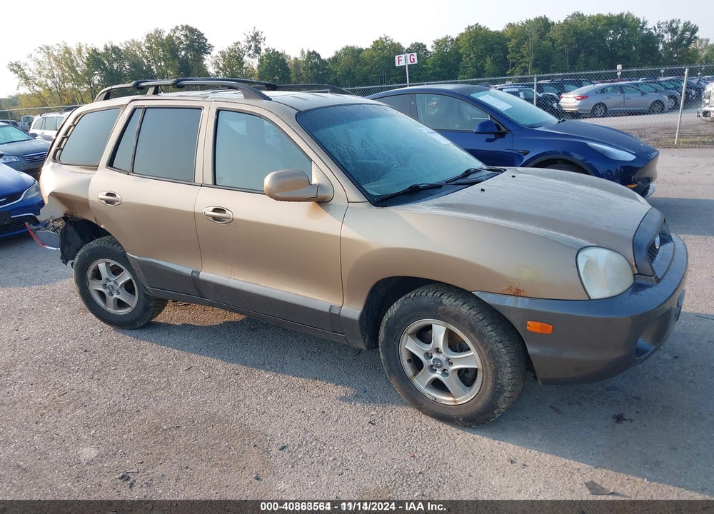 2004 HYUNDAI SANTA FE GLS VIN: KM8SC73D74U778653