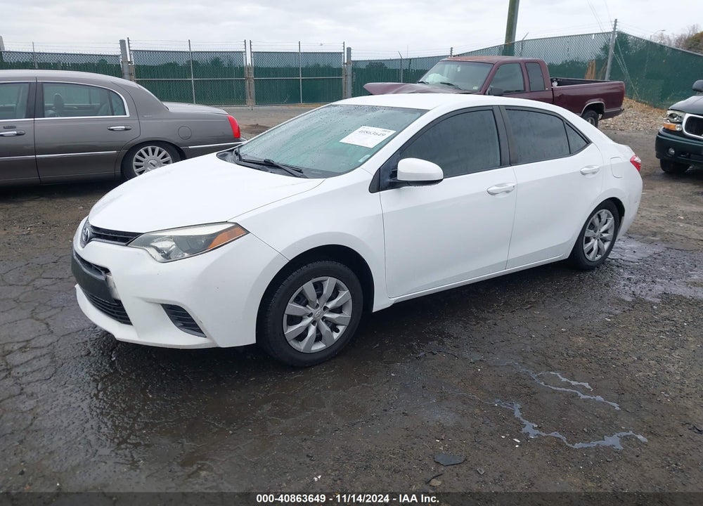 2016 TOYOTA COROLLA LE VIN: 2T1BURHE0GC491817