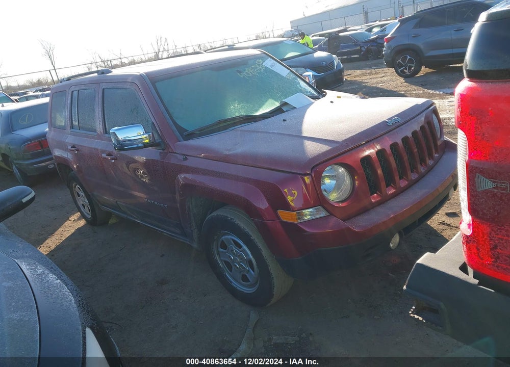 2016 JEEP PATRIOT SPORT VIN: 1C4NJPBB8GD677021
