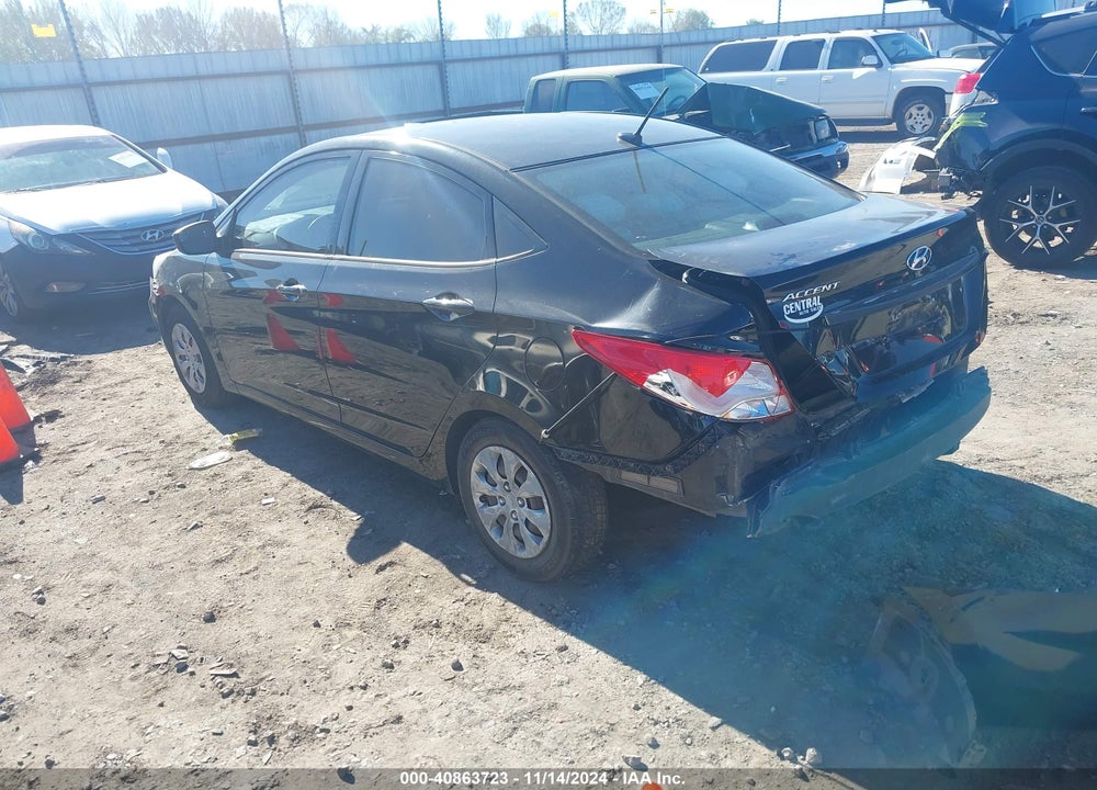 2016 HYUNDAI ACCENT VIN: KMHCT4AE7GU123461
