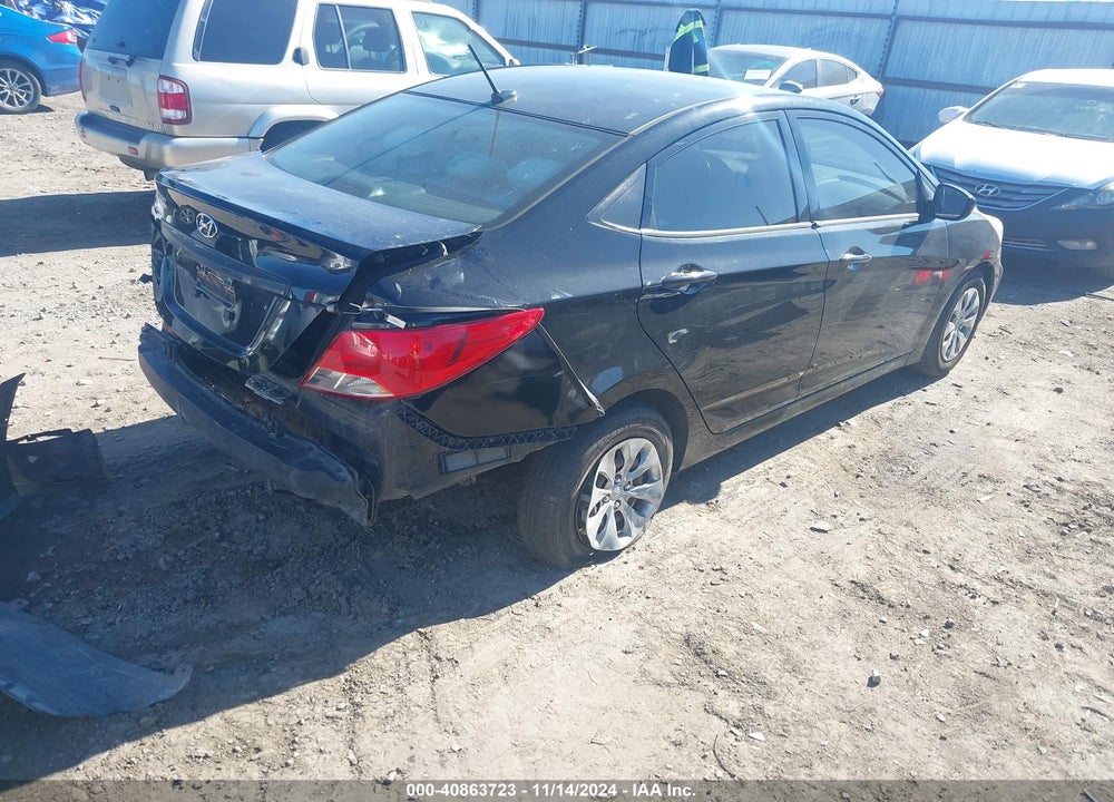 2016 HYUNDAI ACCENT VIN: KMHCT4AE7GU123461
