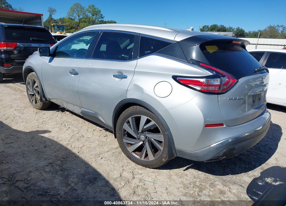 2015 NISSAN MURANO PLATINUM VIN: 5N1AZ2MG6FN279751