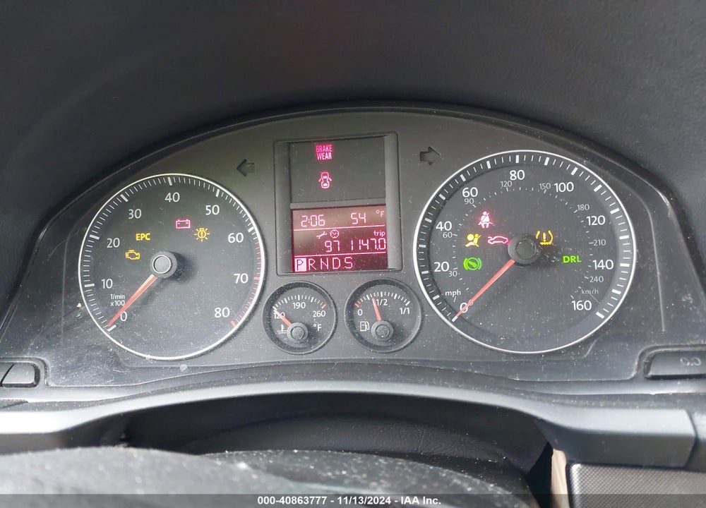 2009 VOLKSWAGEN JETTA VIN: 3VWRM71K99M088591