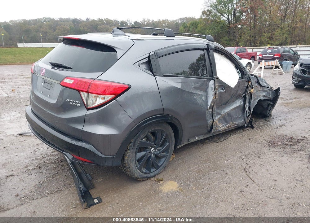2022 HONDA HR-V AWD SPORT VIN: 3CZRU6H17NM711592