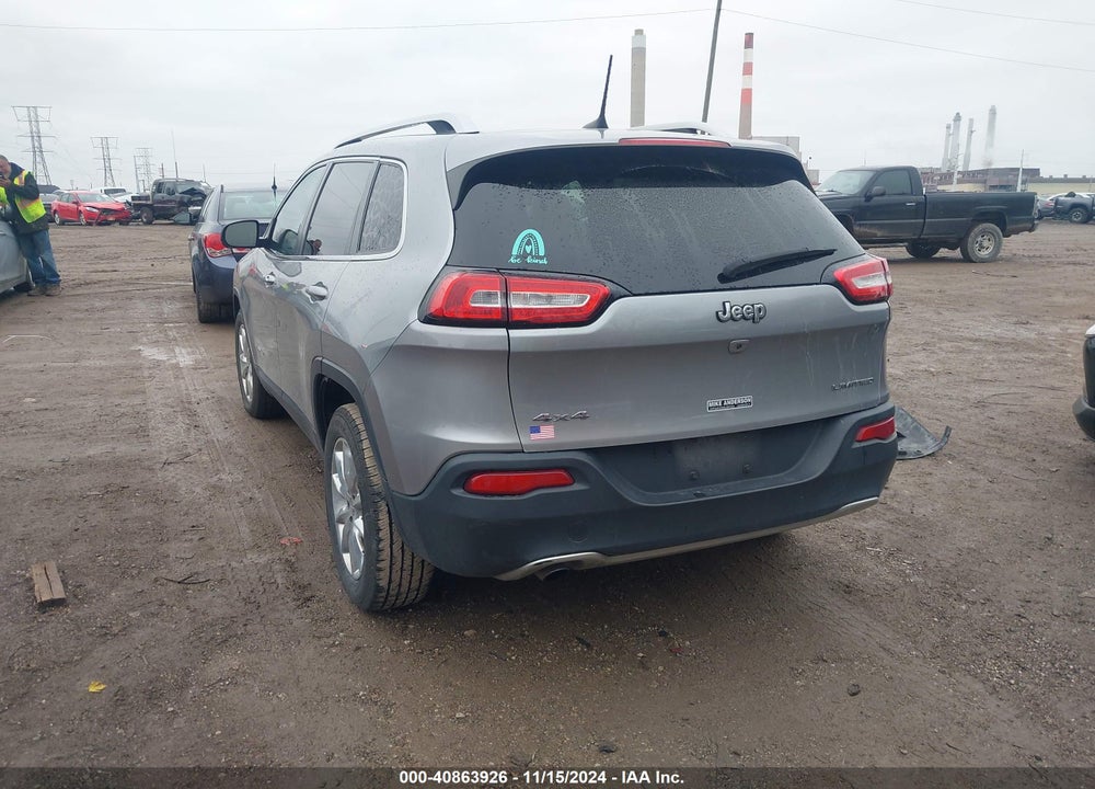 2016 JEEP CHEROKEE LIMITED VIN: 1C4PJMDB4GW283489