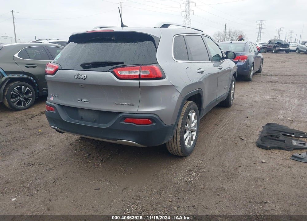2016 JEEP CHEROKEE LIMITED VIN: 1C4PJMDB4GW283489