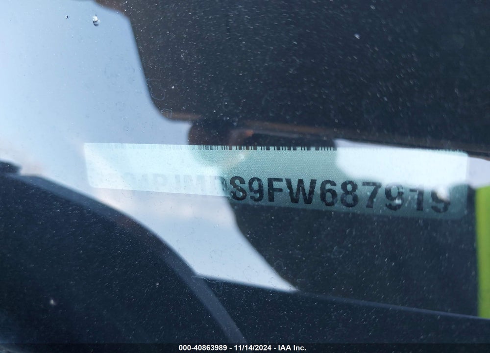 2015 JEEP CHEROKEE LIMITED VIN: 1C4PJMDS9FW687919