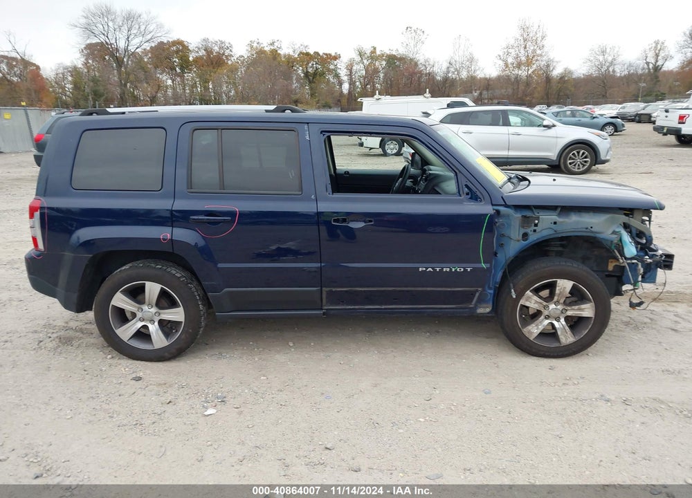 2017 JEEP PATRIOT HIGH ALTITUDE FWD VIN: 1C4NJPFA6HD134351
