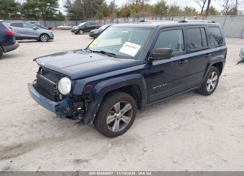 2017 JEEP PATRIOT HIGH ALTITUDE FWD VIN: 1C4NJPFA6HD134351