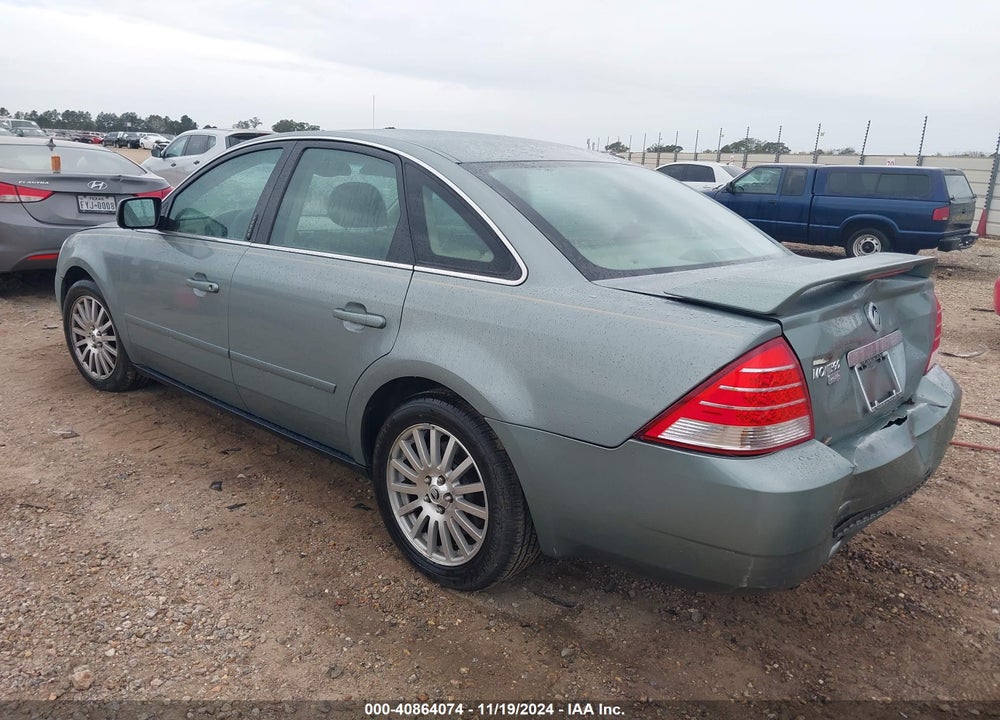 2005 MERCURY MONTEGO PREMIER VIN: 1MEFM42165G607061