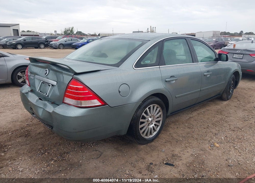 2005 MERCURY MONTEGO PREMIER VIN: 1MEFM42165G607061