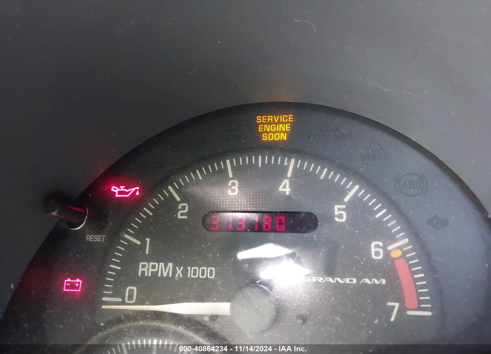 2000 PONTIAC GRAND AM GT VIN: 1G2NW52E9YM770605